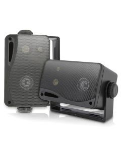 Pyle PLMR24B Hydra Series 3.5" 200-Watt 3-Way Weatherproof Mini-Box Speaker System (Black)
