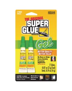 The Original SuperGlue SGG22-12 Thick-Gel Super Glue Tube (Double Pack)