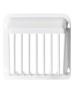 6IN WHT PLSTC VENTGUARD